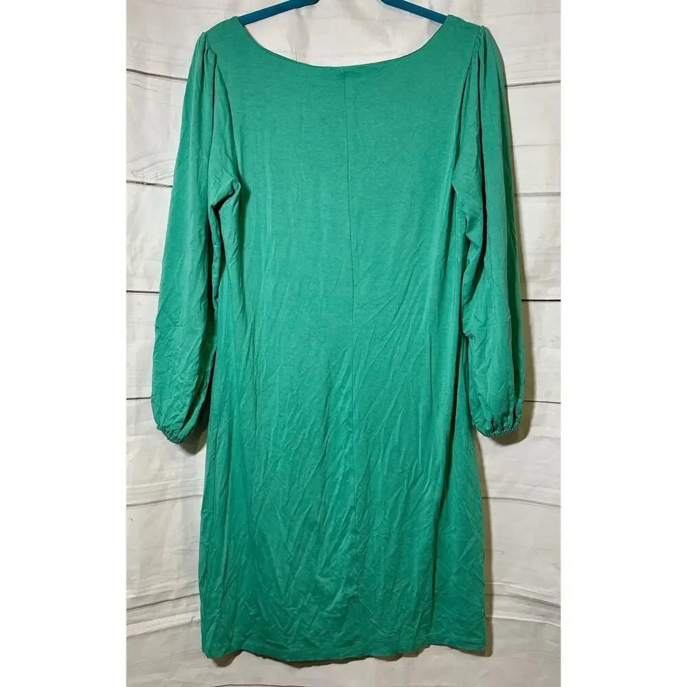 Cynthia Rowley Body-con Dress Teal Split Sleeve Cocktail Party Women Size‎ Large